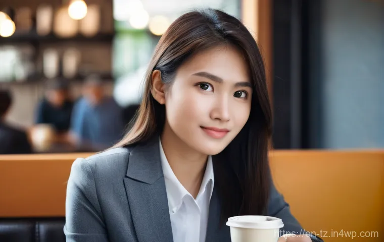 감정 해독을 통한 성격 분석 - **Prompt:** A young professional in a modern, bustling coffee shop, dressed in business casual attir...